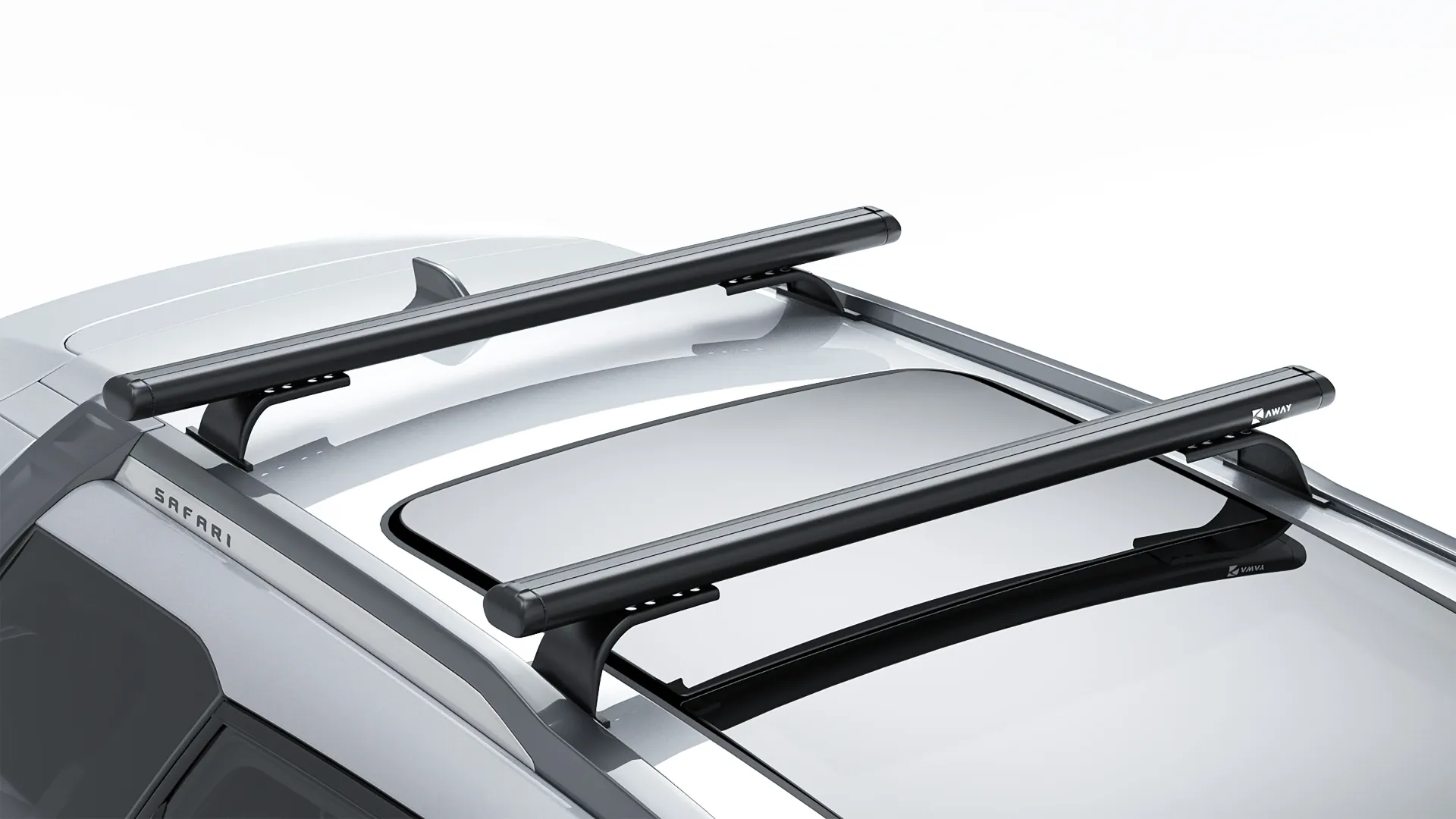 AWAY Crossbars mounted on XUV 700